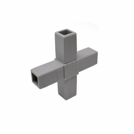 EZTUBE 4-Way Gray Cross Connector  Hammer Fit 200-313 GY-HF 200-313 GY-HF